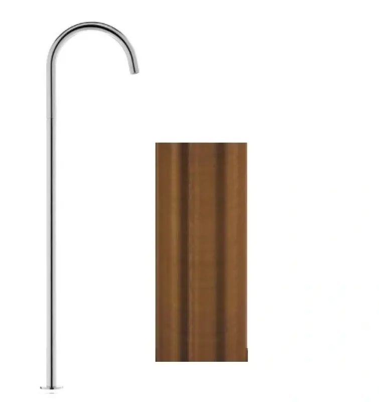 Waterevolution Flow ανεξάρτητη βρύση νιπτήρα με έξοδο PVD βουρτσισμένο χαλκό T1677CPE