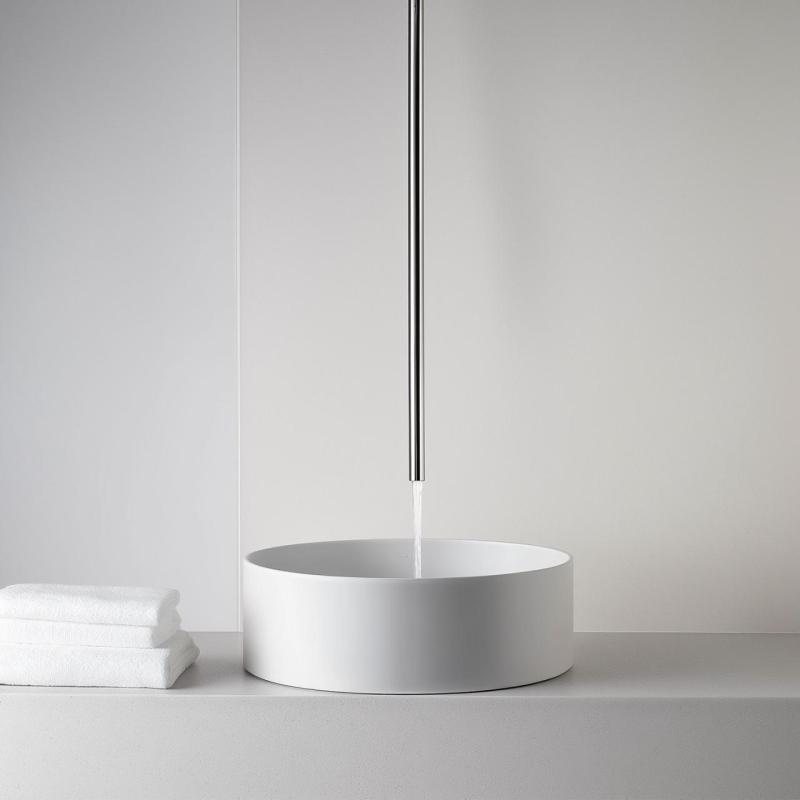 Waterevolution Flow βρύση νιπτήρα οροφής, εξάρτημα από ανοξείδωτο ατσάλι T1678IE