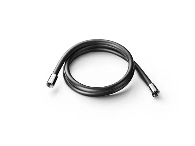 SB Round Douche Set μαύρο ματ εντοιχισμένο πλήρες