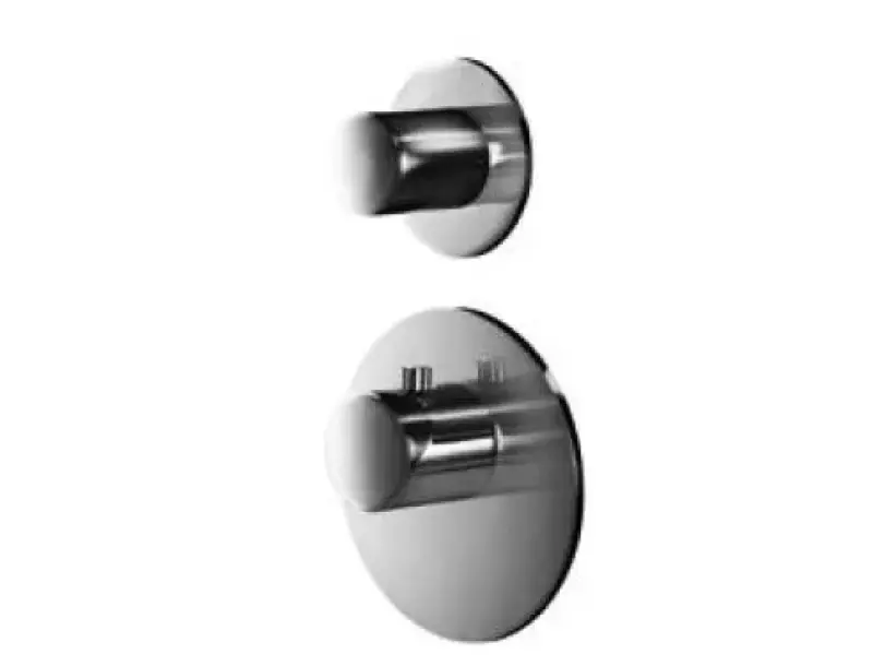 SB Round Σετ ντους από βουρτσισμένο μπρούντζο PVD ενσωματωμένο πλήρες