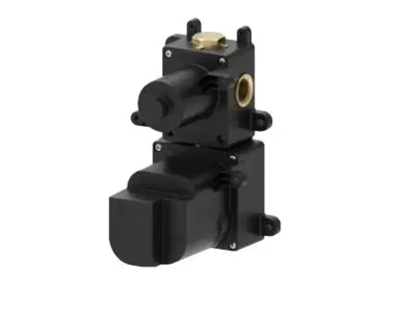 SB Round Σετ ντους από βουρτσισμένο μπρούντζο PVD ενσωματωμένο πλήρες