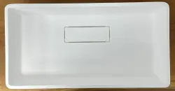 Solid-S City Νιπτήρας επιτοίχιος, λευκός ματ, 62x32 εκ., με κρυφή αποχέτευση 1208954250