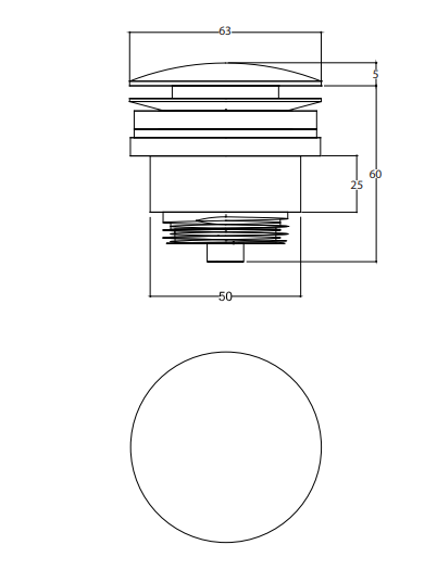 Η αποχέτευση Waterevolution Flow 1.1/4 μαύρη VAL1PR