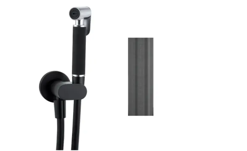 Σετ χειροκίνητου μπιντέ Waterevolution Flow PVD Gun Metal T1626GME