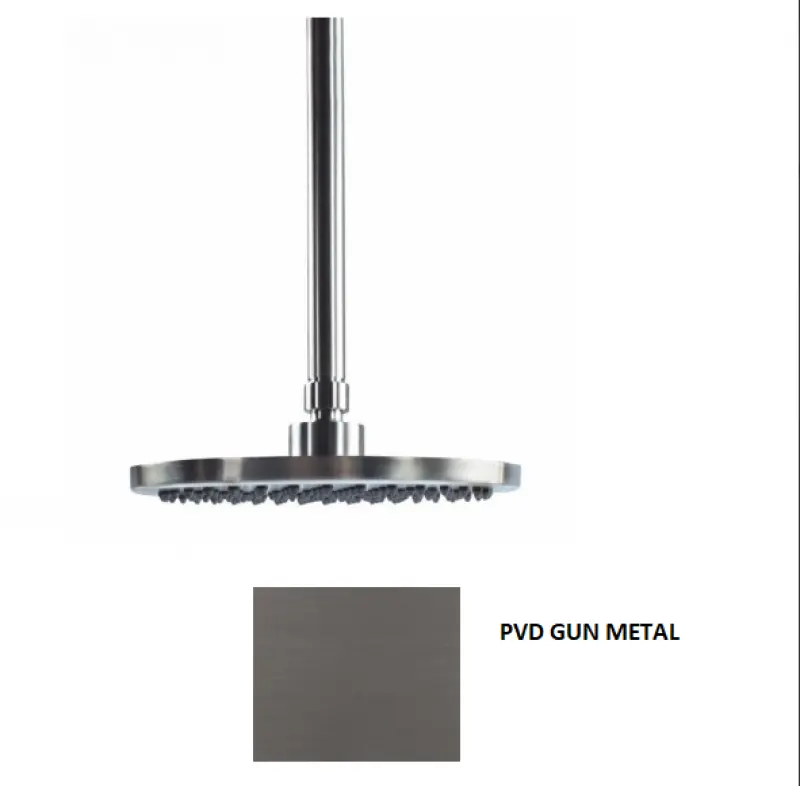 Waterevolution Flow κεφαλή ντους 250 mm με σύνδεση οροφής PVD Gun Metal T164225GME