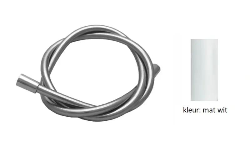 Waterevolution Flow ντους σωλήνας 1700 mm λευκό FLEX1BR