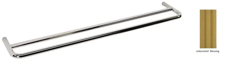 WaterEvolution Flow διπλή πετσετοθήκη 60cm Βουρτσισμένο Ορείχαλκο A112DLE