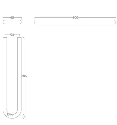 Ο Waterevolution flow κρεμάστρα πετσέτας PVD Gun Metal A115GME