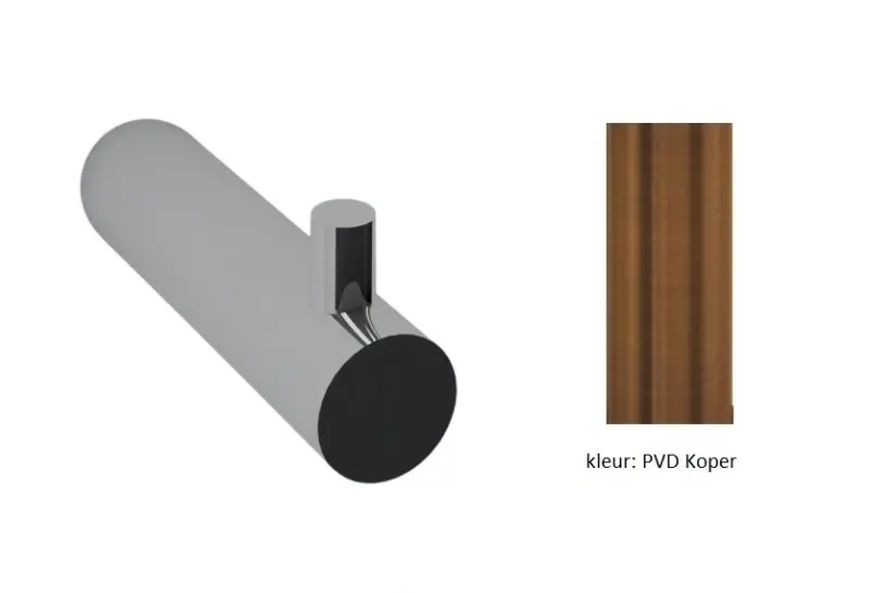 Εξέλιξη Νερού Flow γάντζος πετσέτας PVD βουρτσισμένο χαλκό A150CPE