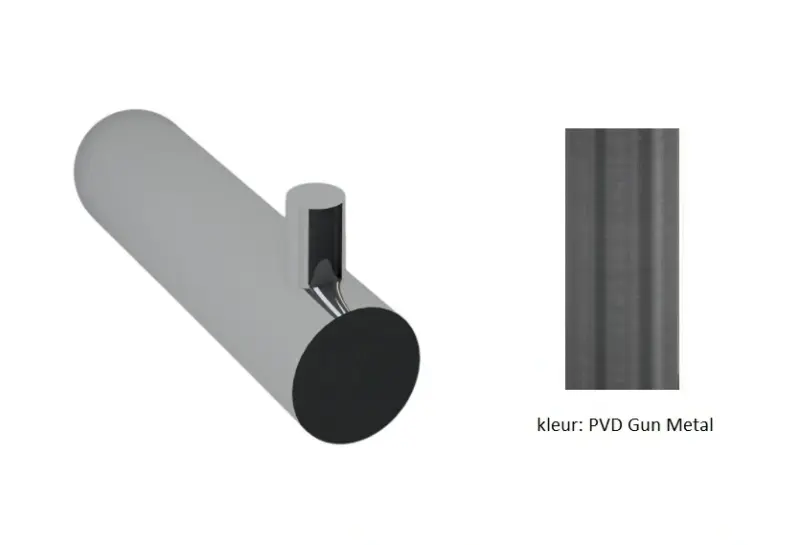 Waterevolution Flow γάντζος πετσέτας PVD Gun Metal A150GME