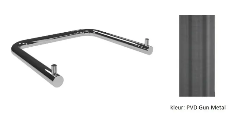 Εξέλιξη Νερού Flow Διπλή θήκη χαρτιού υγείας PVD Gun Metal A131GME