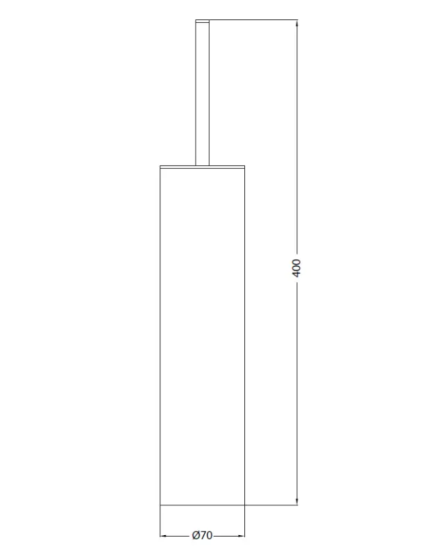 Waterevolution Σετ βουρτσών τουαλέτας Deep όρθιο PVD βουρτσισμένο χαλκό A240CPE