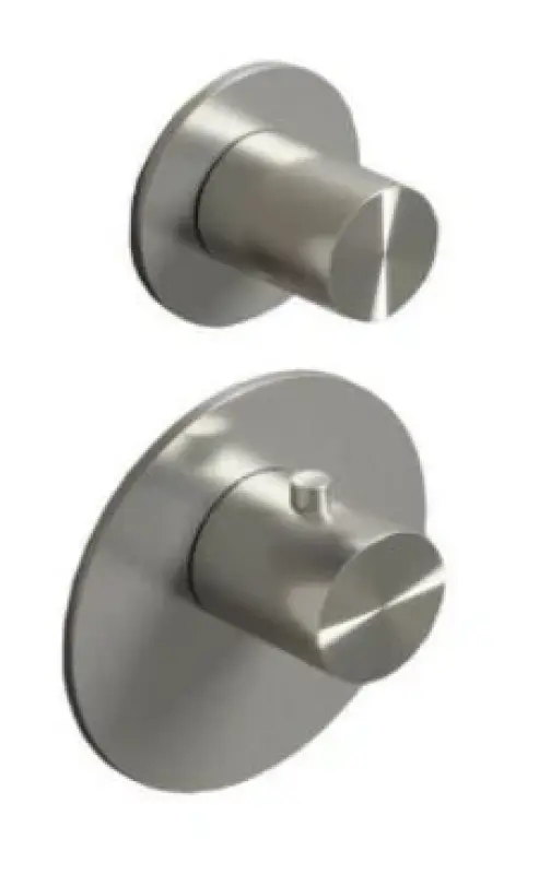 SB 316 AESTHETICS Στρογγυλή εντοιχισμένη θερμοστατική μπαταρία με 1 έξοδο / διακόπτης PVD βουρτσισμένο χαλκό 1208954894