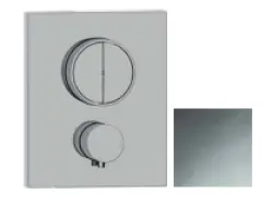 SB Push Square Ενσωματωμένη θερμοστατική βρύση με κουμπί πίεσης αλλαγέα και ρυθμιστή έντασης χρωμίου 1208955122