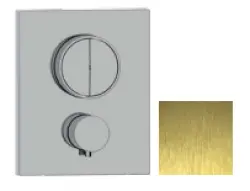 SB Push Square Εντοιχιζόμενη θερμοστάτης βρύση με διακόπτη πίεσης και ρυθμιστή έντασης PVD χρυσός 1208955129