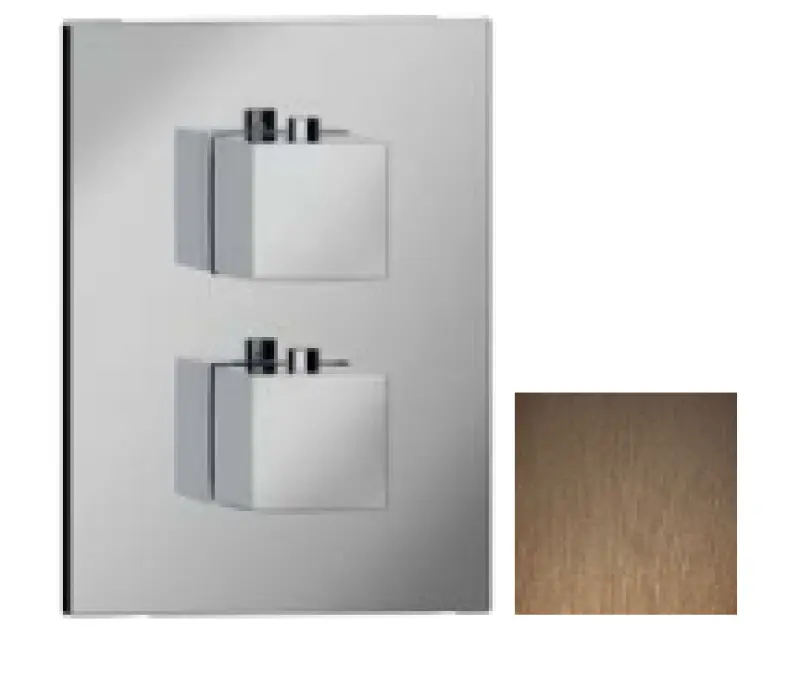 SB Universale Square Εντοιχισμένη θερμοστατική βρύση με 2 εξόδους PVD χαλκού 1208955149