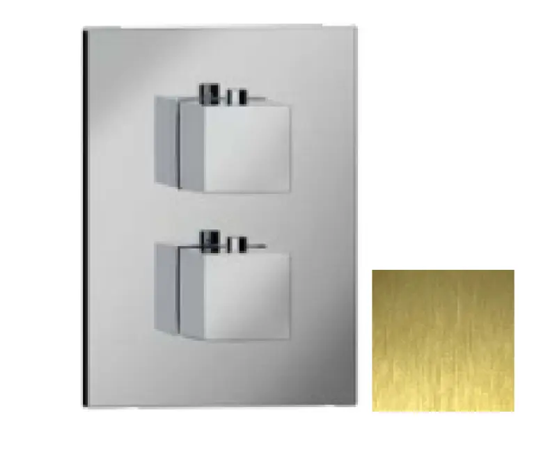 SB Universale Square Εντοιχιζόμενη θερμοστατική βρύση με 2 εξόδους PVD χρυσό 1208955150