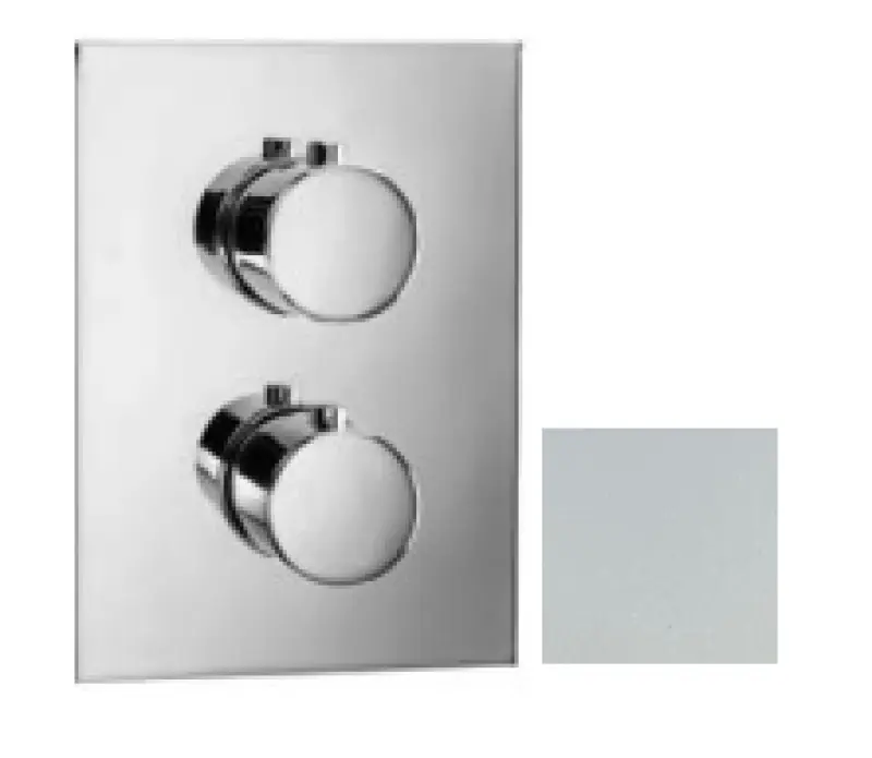 SB Universale Στρογγυλή op Τετράγωνη Ενbouw θερμοστατική βρύση met 2 εξόδους ματ λευκό 1208955158