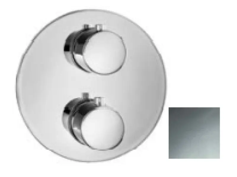 SB Universale Round Εντοιχισμένη θερμοστατική βρύση με 2 εξόδους χρώμιο 1208955162