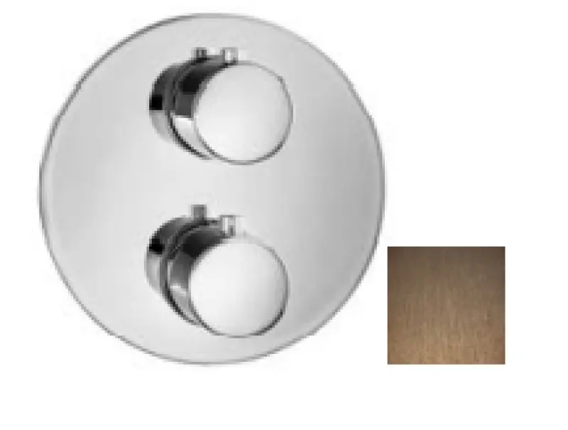 SB Universale Στρογγυλή Εντοιχισμένη θερμοστατική βρύση με 2 εξόδους PVD χαλκός 1208955166