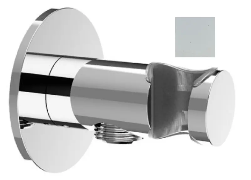 SB Rubinetterie Universale γάντζος στήριξης για χειροκίνητο ντους με παροχή νερού ματ λευκό 1208955199