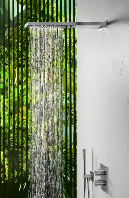 SB Square 316 Ντους βροχής με σύνδεση στον τοίχο και καταρράκτη ντους PVD χρυσό 1208955331