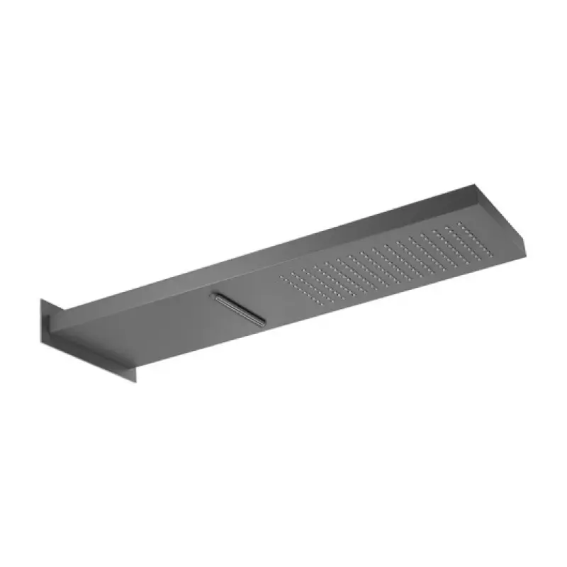 SB Square 316 Βροχή ντους με σύνδεση στον τοίχο και καταρράκτη ντους PVD gun metal 1208955332