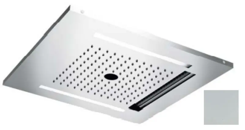 SB Wire-Twist Εντοιχιζόμενη Βροχή Ντους με φωτισμό χρωματοθεραπείας, ματ λευκό 1208955379