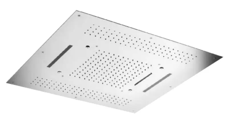 SB Square εντοιχιζόμενο ντους βροχής με 4 τύπους πίδακα και φωτισμό χρωματοθεραπείας, πλήρως από ανοξείδωτο ατσάλι 1208955384