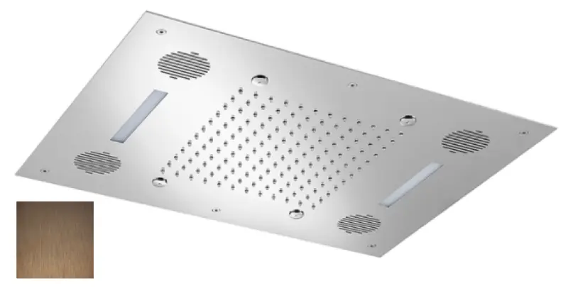 SB Sound &amp; Colour Ενσωματωμένη ντουζιέρα με ήχο PVD χαλκός 1208955391