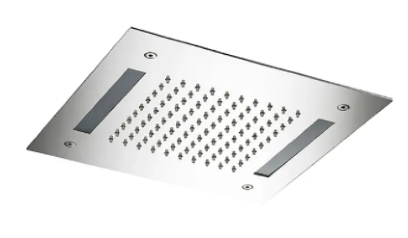 SB Easy Χρωματοθεραπεία Εντοιχισμένη Ντους Βροχής 30x30cm πλήρως από Ανοξείδωτο Ατσάλι 1208955427