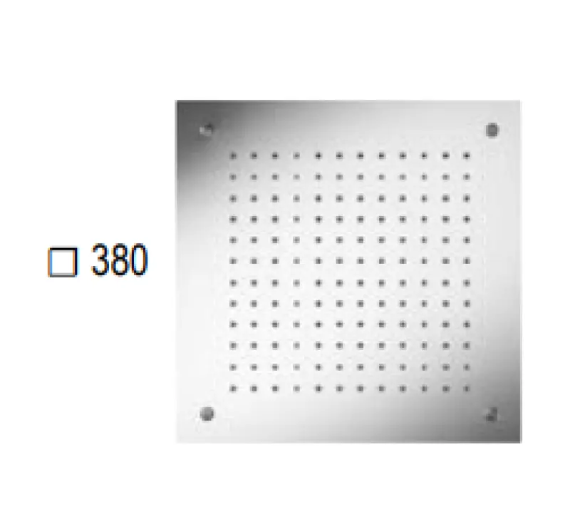 SB Square Χρωματοθεραπεία Ντους βροχής ενσωματωμένο  πλήρως από ανοξείδωτο χάλυβα 1208955462