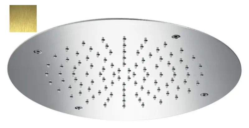 SB Στρογγυλή Χρωματοθεραπεία Εντοιχισμένη Ντους Βροχής PVD Χρυσό 1208955473