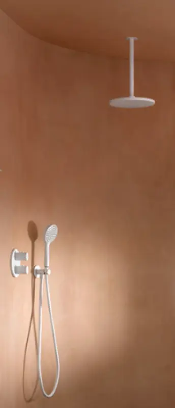 SB Round Ορείχαλκος Ντους Κεφαλή 30 εκατοστά Ματ Λευκό 1208955623