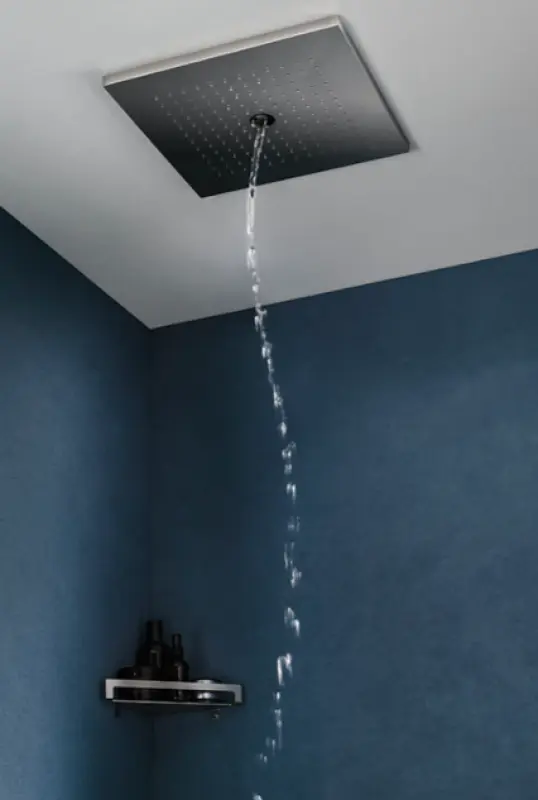 SB Rainshower με twist spray 38cm τετράγωνο Ματ Λευκό 1208955629