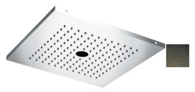 SB Ντους βροχής με στροβιλιστική ροή 38cm τετράγωνο PVD Gun Metal 1208955631