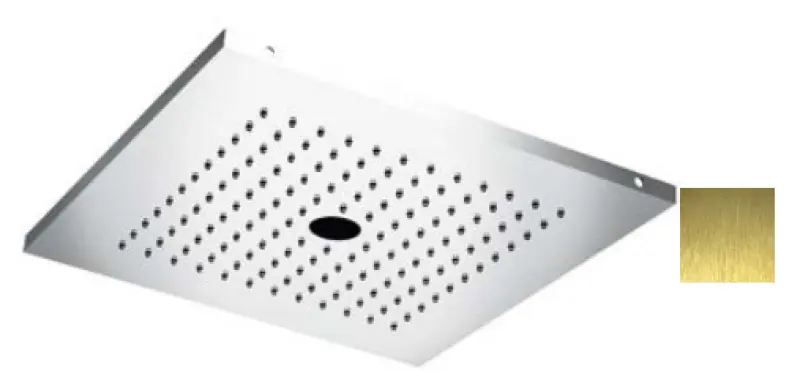 SB Ντους βροχής με περιστρεφόμενο πίδακα 38 cm τετράγωνο PVD χρυσό 1208955632