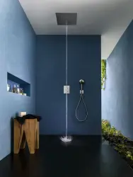SB εντοιχιζόμενο Ντους οροφής με icicle δρόμο 38x38cm Ματ Λευκό 1208955645