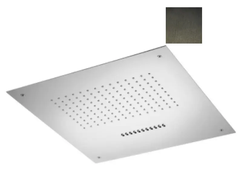 SB Wave Temptation εντοιχισμένο ντους βροχής 2 λειτουργιών PVD Gun Metal 1208955686