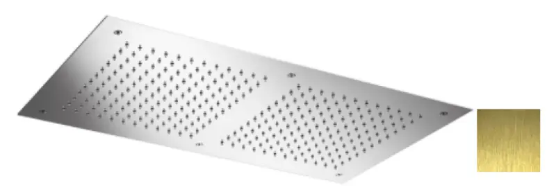 SB Temptation Εντοιχισμένο Ορθογώνιο Ντους Βροχής 700x380mm PVD Χρυσό 1208955705