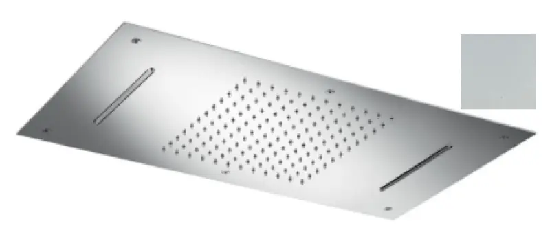 SB Temptation XXL εντοιχισμένο ορθογώνιο ντους βροχής 2 τρόπων Ματ Λευκό 1208955707