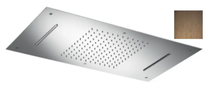 SB Temptation XXL Εντοιχιζόμενη Βροχή Ορθογώνια 2-ακτινωτή PVD Χαλκός 1208955708