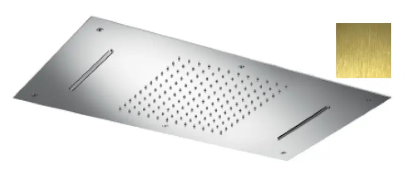 SB Temptation XXL Εντοιχισμένο ορθογώνιο ντους βροχής 2 λειτουργιών PVD Χρυσό 1208955710