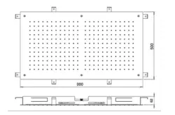 SB Temptation Εντοιχισμένο ορθογώνιο ντους βροχής 900x500mm Ματ Λευκό 1208955712