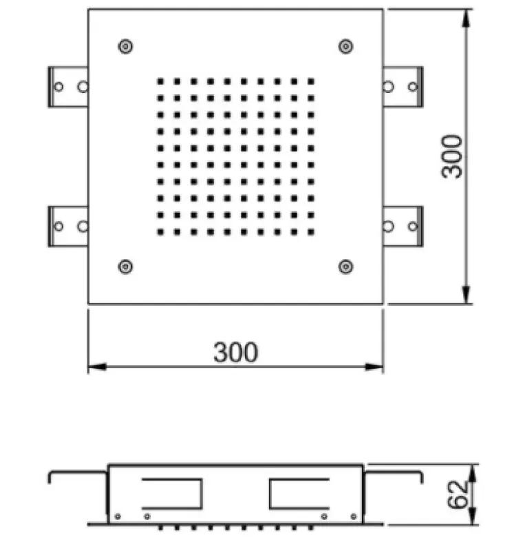 SB Temptation Εντοιχιζόμενη Βροχή Ντους τετράγωνη 30x30εκ πλήρως από ανοξείδωτο χάλυβα 1208955717