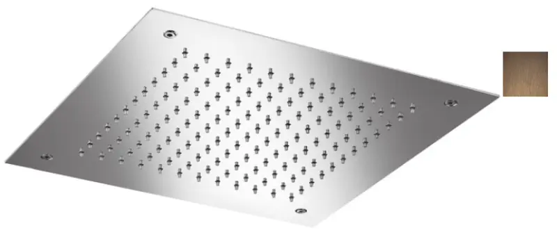 SB Temptation Εντοιχιζόμενο τετράγωνο ντους βροχής 38x38cm PVD Χαλκός 1208955763