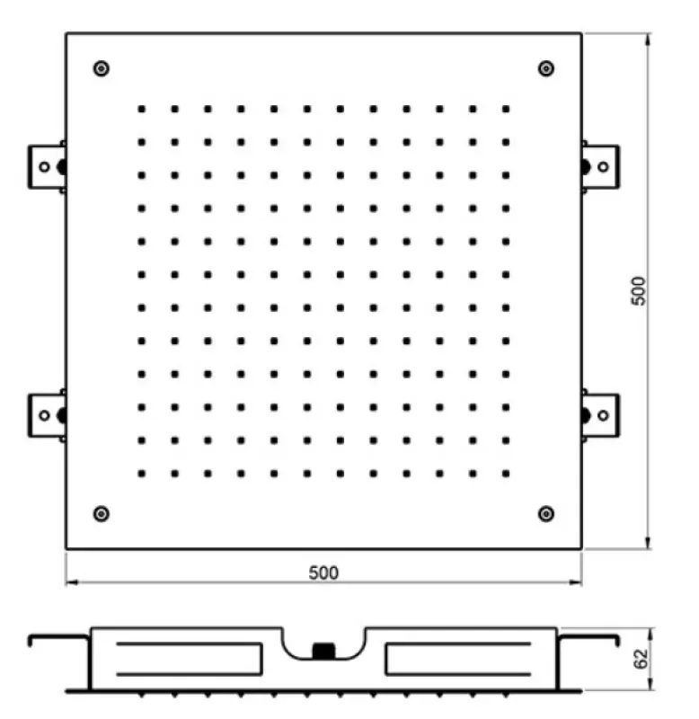 SB Temptation Εντοιχισμένο τετράγωνο ντους βροχής 50x50cm PVD Χαλκός 1208955778