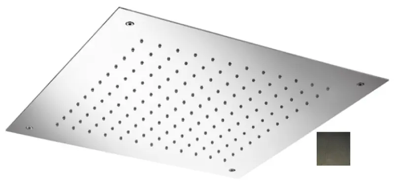 SB Temptation Εντοιχιζόμενο τετράγωνο ντους βροχής 50x50cm PVD Gun Metal 1208955779
