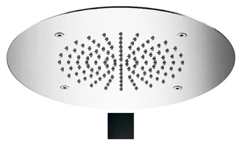 SB Round Temptation Ενσωματωμένη ντουζιέρα βροχής Μαύρο ματ 1208955782