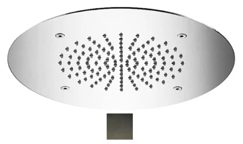 SB Round Temptation Εντοιχισμένο ντους βροχής PVD Gun Metal 1208955785